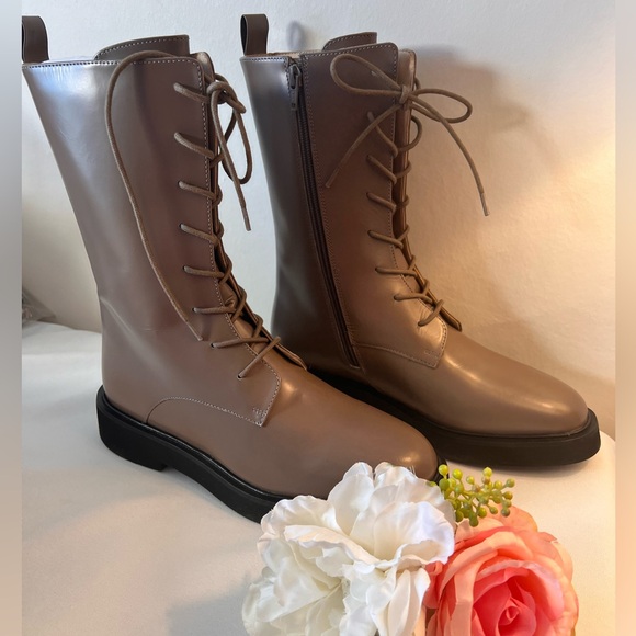 Anthropologie Pilcro Lace-Up Stompy Boots - Picture 6 of 8